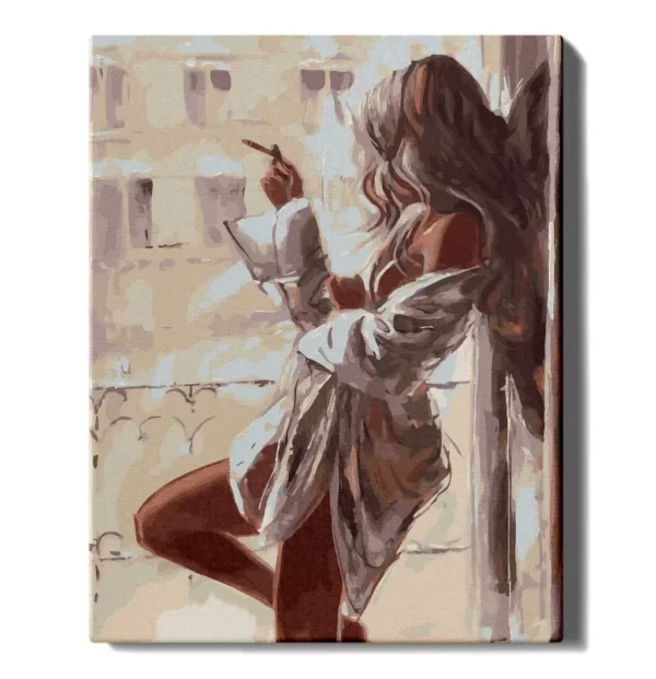 numeromaalaus-Aamun hiljaisuus-numerotaide.fi