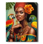 numeromaalaus-Afrikkalainen kauneus-numerotaide.fi