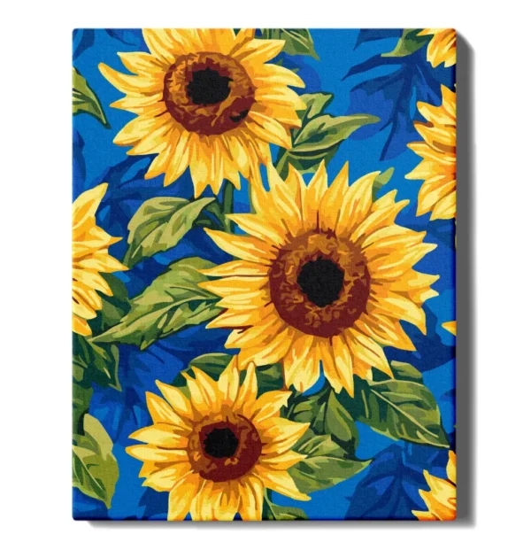 numeromaalaus-Auringonkukat-numerotaide.fi