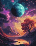 numeromaalaus-Avaruusmaisema-numerotaide.fi1