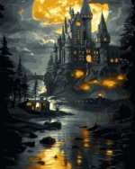 numeromaalaus-Goottilainen linna-numerotaide.fi1