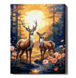 numeromaalaus-Hirvi ja naaras-numerotaide.fi