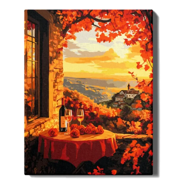 numeromaalaus-Ilta näköalalla-numerotaide.fi