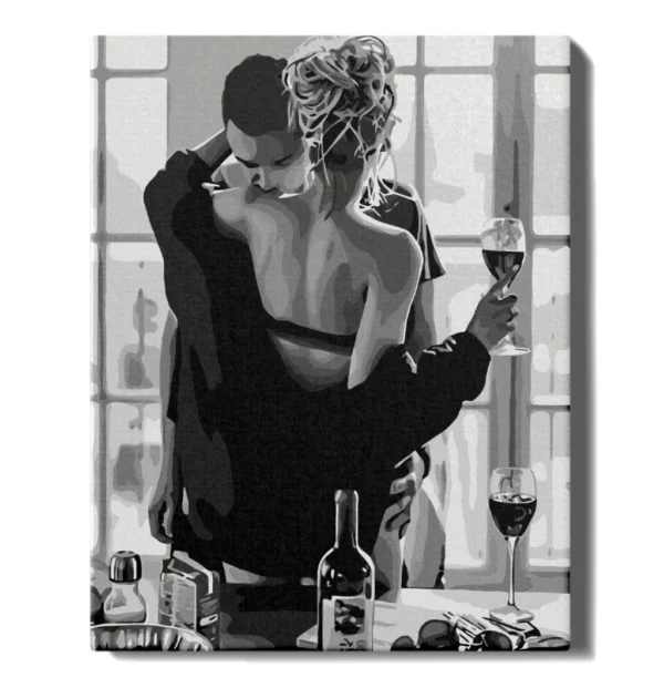 numeromaalaus-Intohimoinen pari-numerotaide.fi