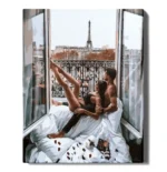 numeromaalaus-Kaksi Pariisissa-numerotaide.fi