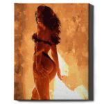 numeromaalaus-Kaunis nainen-numerotaide.fi