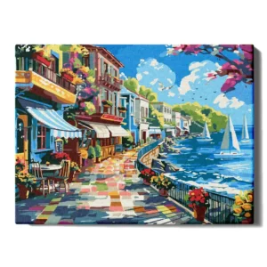 Kaupunki meren rannalla