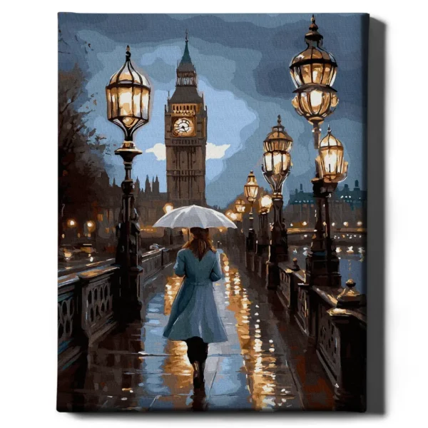 numeromaalaus-Kävely Lontoossa-numerotaide.fi