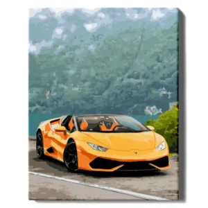 Keltainen Lamborghini