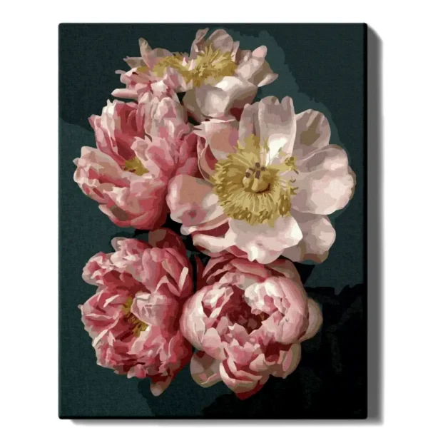 numeromaalaus-Kukkia käsissä-numerotaide.fi