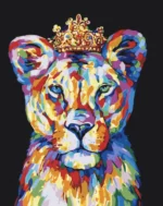 numeromaalaus-Kuninkaallinen leijona-numerotaide.fi1