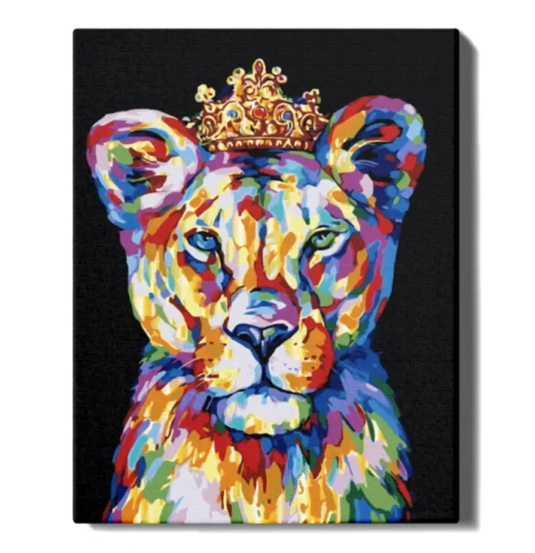 numeromaalaus-Kuninkaallinen leijona-numerotaide.fi