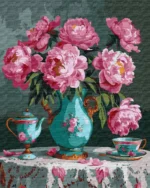 numeromaalaus-Lempeät pionit-numerotaide.fi1