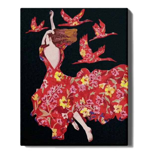 numeromaalaus-Lento unissa-numerotaide.fi