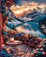 numeromaalaus-Lepää vuorilla-numerotaide.fi1