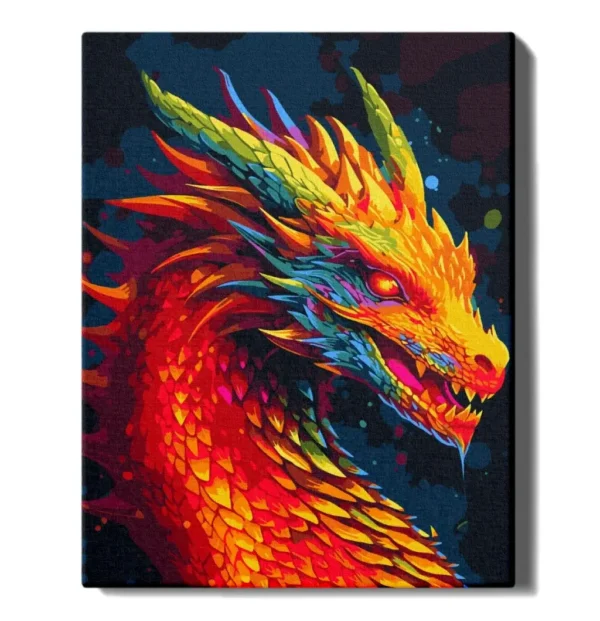 numeromaalaus-Lohikäärme-numerotaide.fi