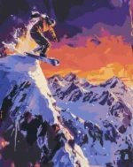 numeromaalaus-Lumilautailija-numerotaide.fi1