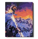 numeromaalaus-Lumilautailija-numerotaide.fi