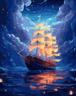 numeromaalaus-Maaginen laiva-numerotaide.fi1