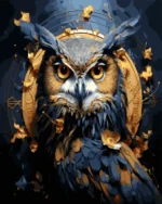 numeromaalaus-Pöllö-numerotaide.fi1