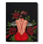 numeromaalaus-Ruusujen melodia-numerotaide.fi