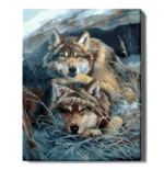 numeromaalaus-Sudet ruohikossa-numerotaide.fi