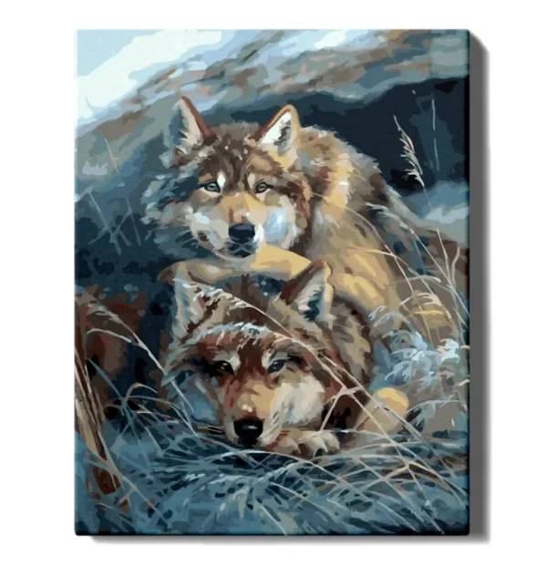 numeromaalaus-Sudet ruohikossa-numerotaide.fi