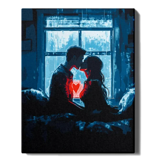 numeromaalaus-Sydänyhteys-numerotaide.fi