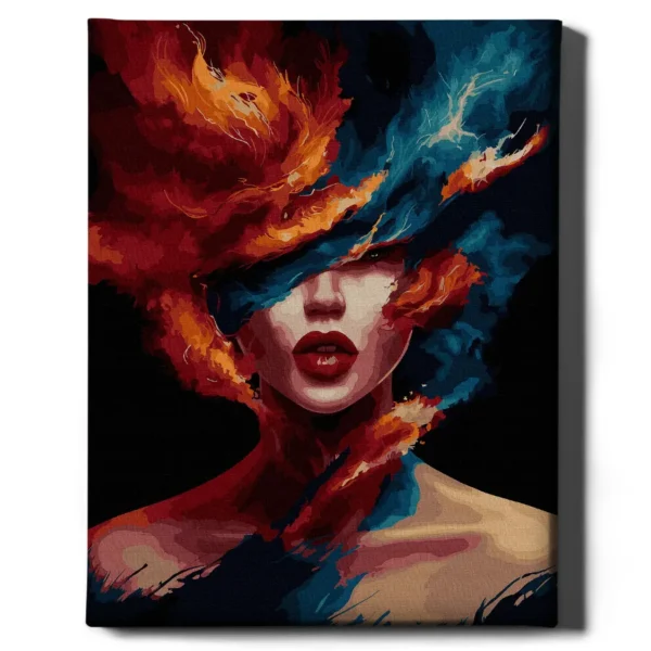 numeromaalaus-Tuli ja jää-numerotaide.fi