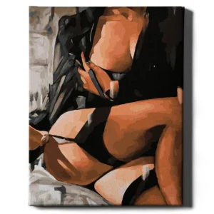 Tyttö sukkahousuissa