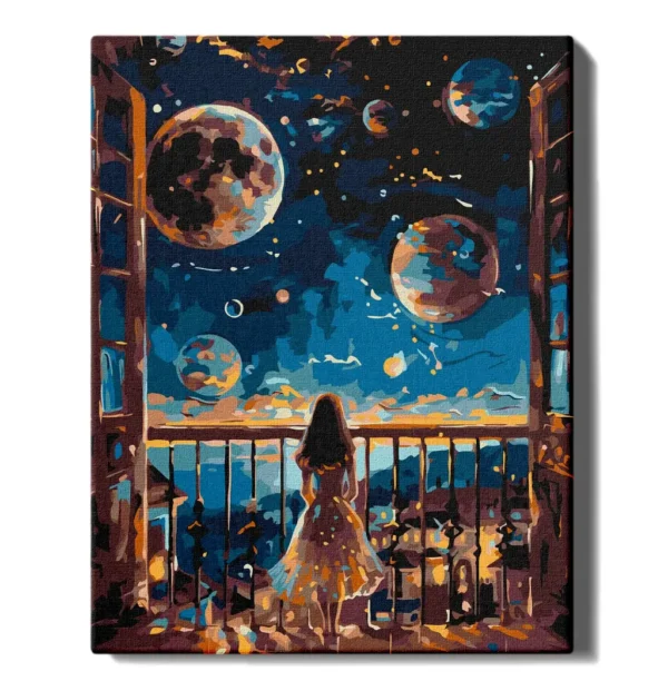 numeromaalaus-Unelmainen yö-numerotaide.fi