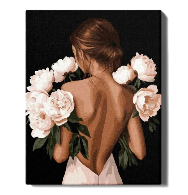 numeromaalaus-Valkoisten pionien joukossa-numerotaide.fi