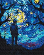 numeromaalaus-Van Gogh yöllä-numerotaide.fi1