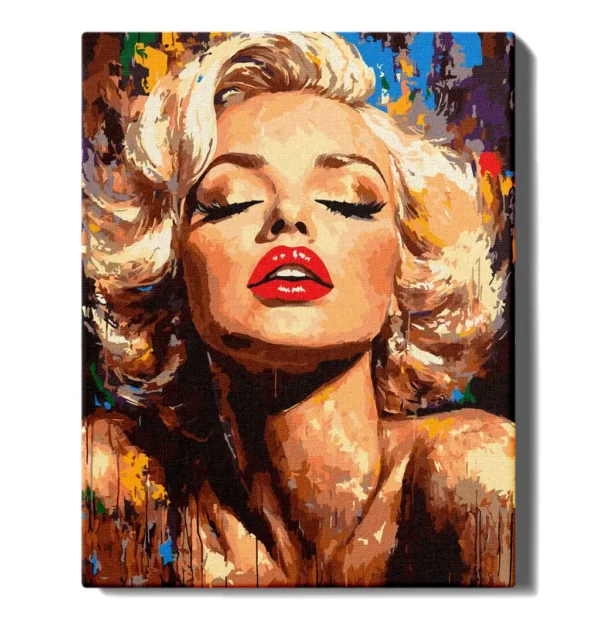 numeromaalaus-Värikäs Monroe-numerotaide.fi