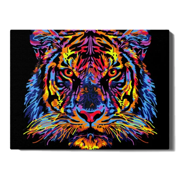 numeromaalaus-Värikäs tiikeri-numerotaide.fi