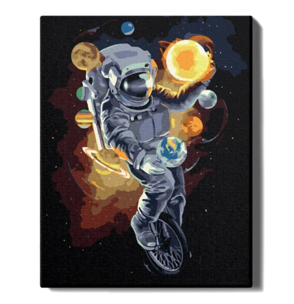 numeromaalaus-Astronautti-planeettojen-keskella-numerotaide_